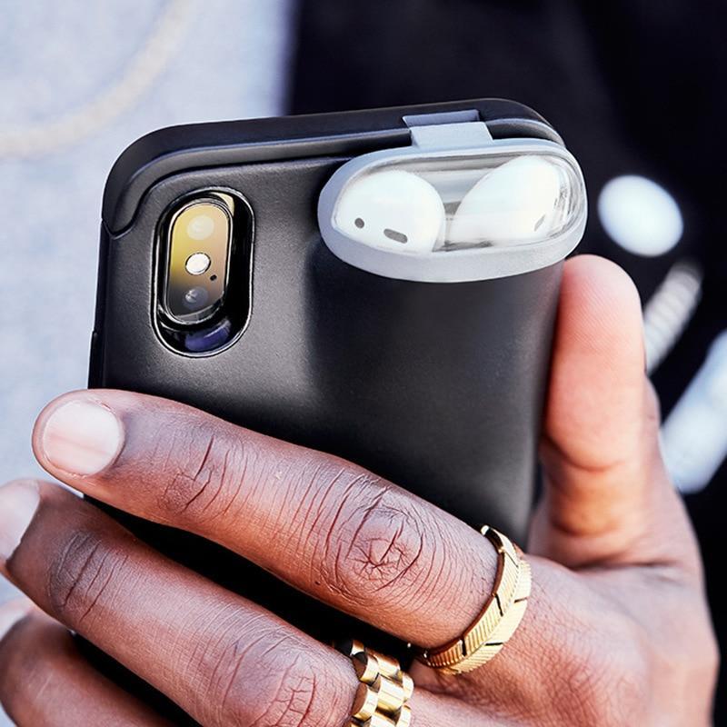 GadgetBux Phone Case With Airpods Holder
